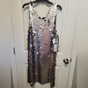 Gray Sequins Dress